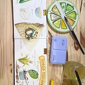 Mi proyecto del curso :Tamales de especie 🫔 Ein Projekt aus dem Bereich Zeichnung, Aquarellmalerei, Sketchbook, Illustration mit Tinte und Zeichnen mit Buntstiften von Wendy Gonzalez Victore - 24.04.2024