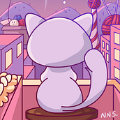 Bajo la Luna: Diseño de mundos kawaii. Character Design, Digital Illustration, and Manga project by Astro Rain - 04.24.2024