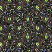 Mi proyecto del curso: Ilustración científica aplicada al diseño de patrones. Traditional illustration, Pattern Design, Digital Illustration, and Naturalistic Illustration project by Josselinne Villalobos Pizarro - 04.24.2024