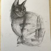 Il mio progetto del corso: Disegno espressivo al carboncino. Un proyecto de Bellas Artes, Dibujo, Dibujo de Retrato e Ilustración naturalista				 de da_mela - 25.04.2024