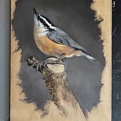 My project for course: Classical Oil Painting for Naturalist Bird Portraiture Ein Projekt aus dem Bereich Bildende Künste, Malerei, Ölmalerei und Naturalistische Illustration von Janet Maines - 03.01.2025