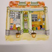 Mein Abschlussprojekt für den Kurs: Urbane Illustration mit Wasserfarben. Un progetto di Pittura, Disegno, Pittura ad acquerello e Illustrazione architettonica di nadine_sp - 25.04.2024