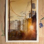  Pintura expresiva con acuarela: crea ilustraciones cautivadoras. Fine Arts, Painting, and Watercolor Painting project by Mercedes - 04.30.2024