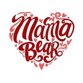 Mama Bear Heart (Mama Osa). Traditional illustration, Digital Lettering, H, Lettering, Digital Design, Digital Drawing, T, pograph, and Calligraph project by Mimi Mar - 04.26.2024