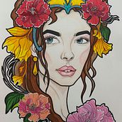 Mi proyecto del curso: Diseño de tatuaje neotradicional Selene Montaño. Un projet de Dessin, Conception de tatouage et Illustration traditionnelle de Sele Montaño - 26.04.2024