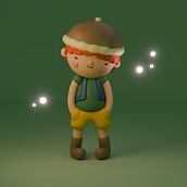Mi proyecto del curso: Creación de personajes kawaii en 3D con Blender. Traditional illustration, Character Design, Digital Illustration, 3D Modeling, and Manga project by Fer Islas - 04.27.2024