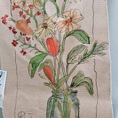 pennarello e acquerello su carta da pacchi. Un projet de Peinture de roberta colaneri - 27.04.2024