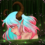Dibujo digital buscando mi estilo. Digital Drawing, and Character Design project by Aradia Sketches - 04.27.2024