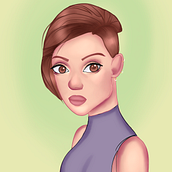 My project for course: Female Character Portraits in Procreate. Traditional illustration, Digital Illustration, and Digital Drawing project by erickah561 - 04.28.2024