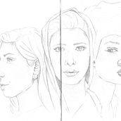 Mi proyecto del curso: Sketchbook de retrato: explora el rostro humano. Sketching, Drawing, Portrait Drawing, Artistic Drawing, and Sketchbook project by Camila Rubilar - 04.28.2024