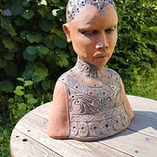 Mein Abschlussprojekt für den Kurs: Einführung in das Töpfern von figurativen Skulpturen. Fine Arts, and Sculpture project by christa_schwarz_mayer - 09.27.2023