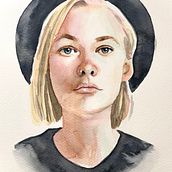 Watercolor Portrait from a Photo. Traditional illustration, Watercolor Painting, and Portrait Drawing project by Leanda Xavian - 04.23.2024
