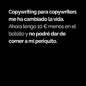 Mi proyecto del curso: Copywriting para copywriters. Un progetto di Pubblicità, Cop, writing, Stor, telling e Comunicazione di Estefanía Alonso - 20.05.2024
