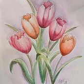 Mi proyecto del curso: Ilustración de la naturaleza con acuarela y plumilla. Traditional illustration, Fine Arts, Painting, Drawing, Watercolor Painting, and Botanical Illustration project by Wightmare Arce - 04.28.2024