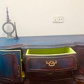 Mi proyecto del curso: Upcycling de muebles vintage con técnicas de pintura. Projekt z dziedziny Craft, Projektowanie i w, rób mebli, Projektowanie wnętrz,  Malarstwo, DIY, Obróbka drewna, Upc, cling, Malarstwo dekorac, jne, Renowacja, upc i cling mebli użytkownika Natalia Fernandez Garzon - 29.04.2024