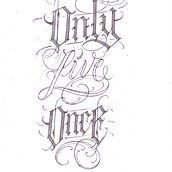 Meu projeto do curso: Lettering para tatuagem. Projekt z dziedziny  Kaligrafia, T, pografia i Projektowanie tatuaż użytkownika josueoliveira1234567_com - 29.04.2024