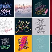 Personal Hand Lettering Projects. Projekt z dziedziny Pismo dekorac i jne użytkownika Brittany Cobb - 29.04.2024