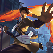 Fireball Alyeras Morgan - Splash Art / Illustration. Un proyecto de Ilustración digital y Videojuegos de Eric Reis - 12.03.2024