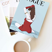 Portada revista Vogue. Advertising, Digital Illustration, Vector Illustration, Digital Drawing, and Editorial Illustration project by Andrea Vo - 04.29.2024