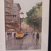 Mon projet du cours : Paysages urbains à l’aquarelle. Fine Arts, Watercolor Painting, Architectural Illustration, and Traditional illustration project by richard orsoni - 04.30.2024