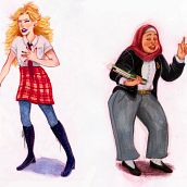 Character Lineup . Traditional illustration project by Ashlyn Langford - 10.19.2023