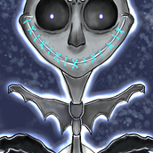 Jack Skellington fanart. Ilustração digital projeto de Alissa Mantero - 25.03.2024