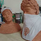 Escultura figurativa con arcilla. Un proyecto de Bellas Artes y Escultura de indhira - 30.04.2024