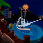 Meu projeto do curso: Ilustração digital cinematográfica com Photoshop. Traditional illustration, Digital Illustration, and Concept Art project by Sarah Silva - 04.29.2023