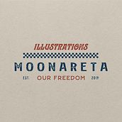 Moonareta. Design, Vector Illustration, and Graphic Design project by Santiago Medina Correa - 03.20.2024