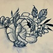 My project for course: Botanical Tattoo with Pointillism. Traditional illustration, Tattoo Design, and Botanical Illustration project by Giuseppe Santoiemma - 04.30.2024