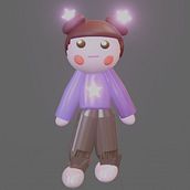 Mi proyecto del curso: Creación de personajes kawaii en 3D con Blender. Traditional illustration, Character Design, Digital Illustration, 3D Modeling, Manga, 3D, and Animation project by zmingrid8 - 04.29.2024