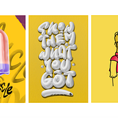 Some Illustrations and Lettering Pieces Ein Projekt aus dem Bereich Grafikdesign, Digitales Lettering und Digitale Zeichnung von Danielle Alaron - 01.05.2024