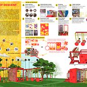 Art installation design presentation sheet. Een project van Architectuur van Nasheen Jahan - 01.05.2024
