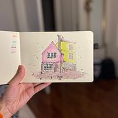 Mi proyecto del curso: Dibujo arquitectónico expresivo con marcadores de colores. Sketching, Drawing, Architectural Illustration, Sketchbook & Ink Illustration project by paulinagj - 05.02.2024