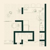 Cocina Omeoyocan. Architecture, and Digital Illustration project by Eduardo Diaz - 11.30.2022