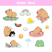 My project for course: Kawaii Illustration: Create Charming Characters. Traditional illustration, Character Design, and Manga project by silvyy04 - 05.02.2024