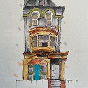 Mi proyecto del curso: Dibujo arquitectónico expresivo con marcadores de colores. Sketching, Drawing, Architectural Illustration, Sketchbook & Ink Illustration project by Gonzalo Suez - 05.02.2024