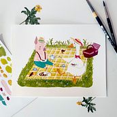 Mon projet du cours : Peignez des mondes imaginaires et naturels à la gouache. Character Design, Painting, Drawing, Children's Illustration, and Gouache Painting project by celma_illu - 05.03.2024