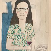 Mi proyecto del curso: Ilustración lúdica con acuarela y lápices de color. Un progetto di Illustrazione tradizionale, Pittura, Pittura ad acquerello, Disegno di ritratti e Disegno con matite colorate di Maite Pg - 03.05.2024