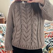 Mon projet du cours : Techniques de tricot torsadé pour des vêtements intemporels. Un progetto di Maglia e Textile Design di mathou82 - 03.05.2024