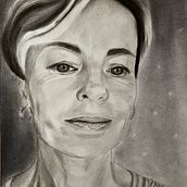 Mon projet du cours : Portrait artistique au fusain : créez des ambiances. Traditional illustration, Fine Arts, Drawing, Portrait Drawing, Realistic Drawing, and Artistic Drawing project by Sandrine Lange Jeauffroy - 05.04.2024