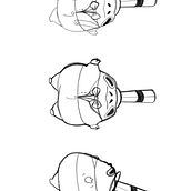 Meu projeto do curso: Criação de personagens Kawaii em 3D com Blender. Traditional illustration, Character Design, Digital Illustration, 3D Modeling, and Manga project by Vivian Mello - 05.05.2024