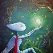Les Gardiens (acrylique) Ein Projekt aus dem Bereich Traditionelle Illustration von D' Elfe - 15.11.2019