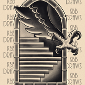 My project for course: Design Old-School Tattoos in Procreate. Drawing, Digital Illustration, and Tattoo Design project by alejandro.jamx - 05.05.2024