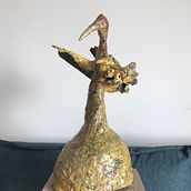 My sculpture "The Migration Season" from "Ornithoides" series, 2024.. Fine Arts, Sculpture, Arts, Crafts, and Decorative Painting project by rafal_andrzej_glombiowski - 05.05.2024
