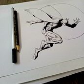 Mi proyecto del curso: Ilustración para cómics: anatomía de un superhéroe. Traditional illustration, Character Design, Comic, Pencil Drawing, and Figure Drawing project by Luca Cabral - 05.05.2024
