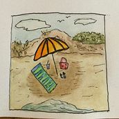 Small Watercolor- practicing color, shadows, depth. Watercolor Painting project by Michelle - 05.06.2024