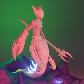 Mi proyecto del curso: Escultura digital de criaturas fantásticas con ZBrush. Un progetto di 3D, Modellazione 3D e Character design 3D di luffyware18 - 06.05.2024