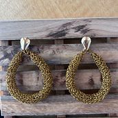 Wire crochet project earrings . Arts, and Crafts project by Ximena Espin - 05.07.2024