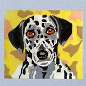Mi Proyecto Arte Tufting Perro Dalmata Art Pop. Design, Publicidade, Artesanato, Artes plásticas, e Arte urbana projeto de Jocelyn Barrios Trarupil - 07.05.2024